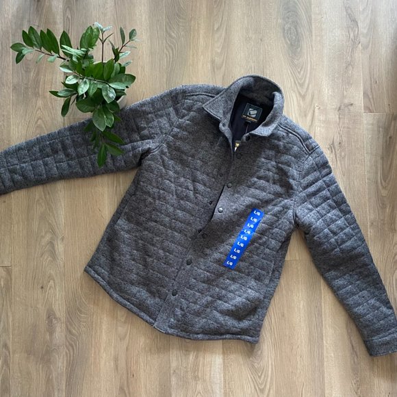 BC Clothing Other - NWT BC Clothing Grey Quilted Button-Up Jacket